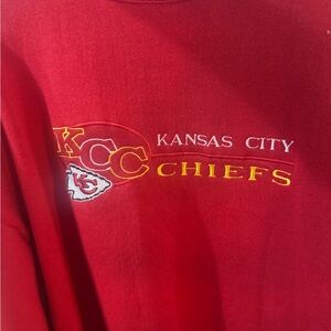 LOGO 7 Vintage Kansas City Chiefs Red Heavyweight Sweatshirt